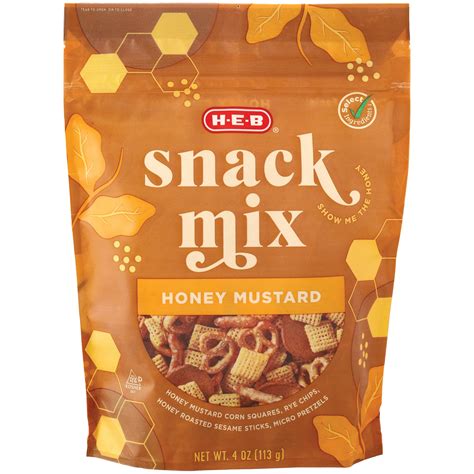 H E B Honey Mustard Snack Mix Shop Trail Mix At H E B