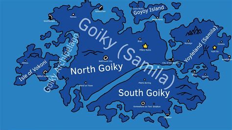 A Map Of Goiky And Yoyleland Rbattlefordreamisland