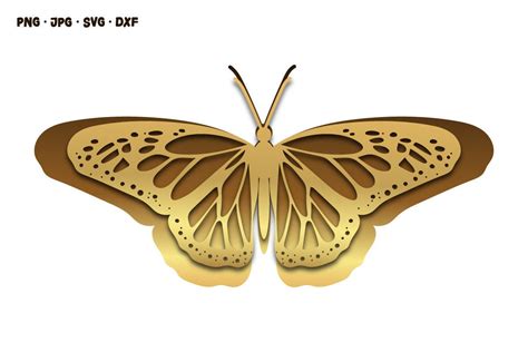 3d Butterfly Svg Cut File For Cricut Graphic By Chico · Creative Fabrica