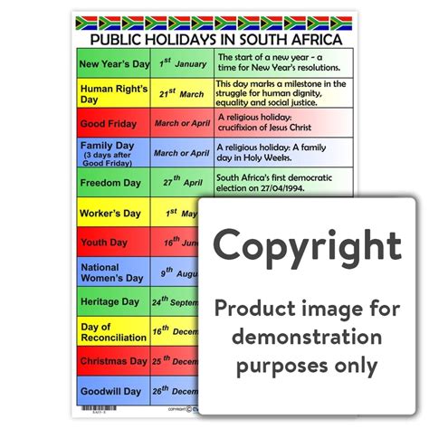 Public Holidays In South Africa — Depicta