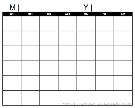 Free Printable Calendar With Extra Large Blocks Graphics Calendar