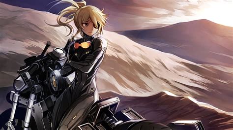 Hd Wallpaper Anime Girls Motorcycle Blonde Original Characters
