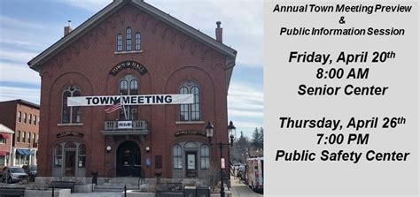 Town Of Andover Ma On Twitter Join Us For A Preview Of Annual Town