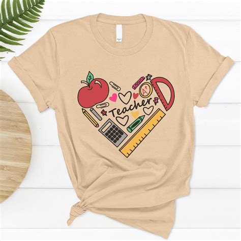 Teach Love Inspire T Shirt Teacher T Teacher T Shirt Etsy