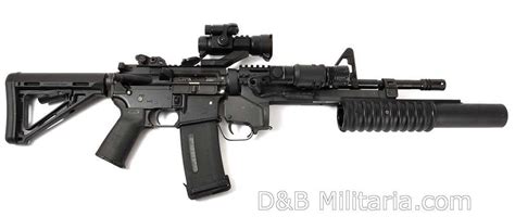 Deactivated M4 M203 Sopmod Assault Rifle Launcher