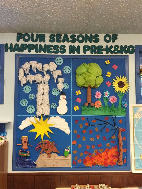 Four Seasons Board Seasons Preschool Seasons Activities Math