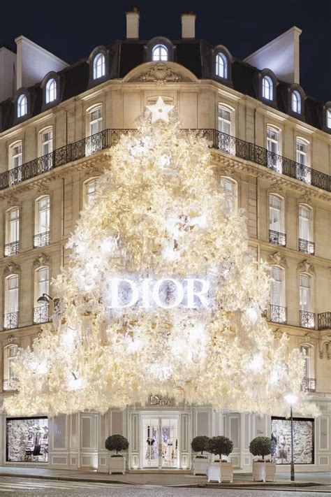 Les Vitrines De No L De La Boutique Dior Avenue Montaigne En Chiffres