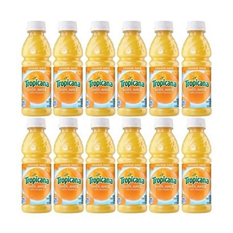 Juices Tropicana Orange Juice 10 Ounce Pack Of 12