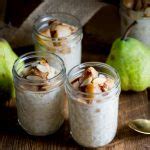 Vanilla Roasted Pear Overnight Oats High Protein And Sugar Free