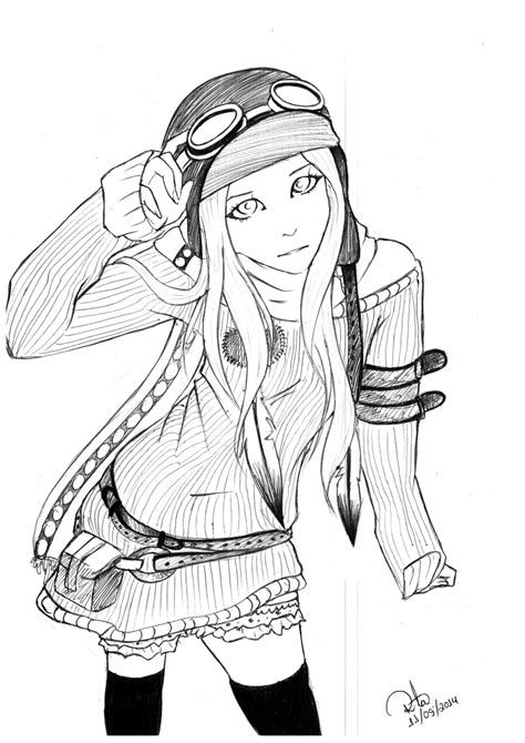 Cute Steampunk Girl By Ritadecassia On Deviantart