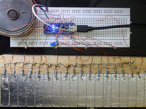 Diy Arduino Based Continuous Touch Piano Arduino Project Hub