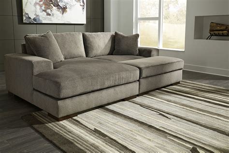 Manzani Graphite Sectional Living Room Set By Signature Design By