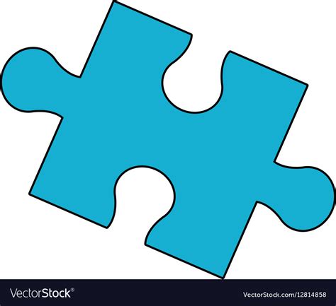 Jigsaw Puzzle Icon Royalty Free Vector Image Vectorstock