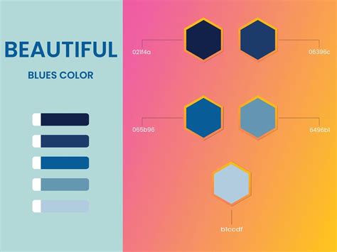 Beautiful Blues Color Palette 14529891 Vector Art At Vecteezy