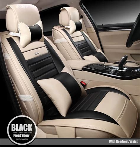 for dodge ram charger journey luxury waterproof mosaic pu leather car seat cover easy install