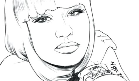 Disegno Nicki Minaj Misti Da Colorare Sketch Coloring Page