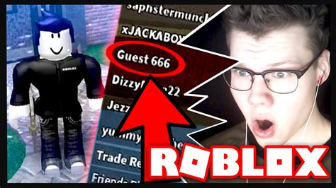 I Actually Hacked Guest 666 In Roblox Youtube