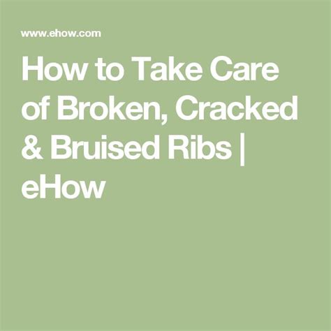 When you push your breast bone or sternum, you may also feel some pain or with treatment such as cold compresses and care tips such as reduced movements, bruised ribs recovery time may reduce significantly. Best 25+ Broken ribs ideas on Pinterest | Husband ...