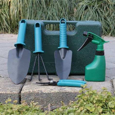 Buy 5pcs Gardening Flower Plant Toolbox Supplies Suit Set