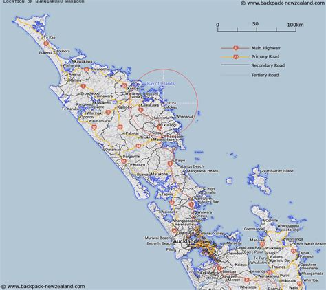Where Is Whangaruru Harbour Map New Zealand Maps
