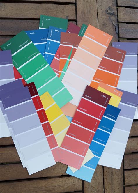 Printable Paint Swatches