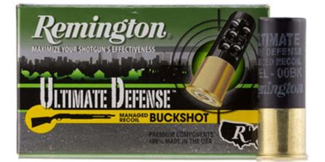 Remington Hd Ultimate Home Defense 12g Buckshot Reduced Recoil 8