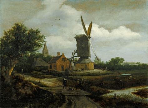 Jacob Van Ruisdael Old Master Painting For Sale Windmill
