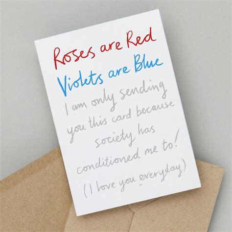 Anti Valentines Day Poem Card By So Close Valentines Day Poems Anti