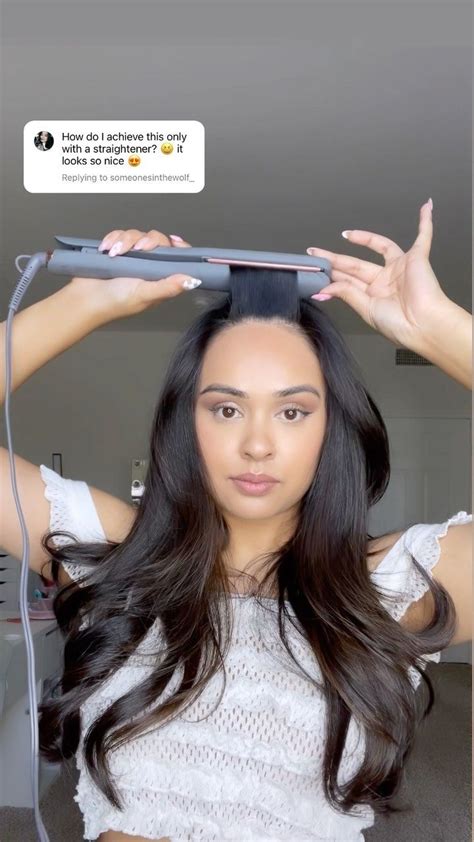 Cynthiadhimdishair On Instagram Styling Curtain Bangs With A Straightener You Can Also Add A