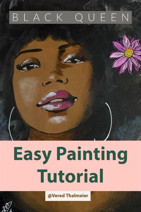 Acrylic Painting Tutorial For Beginners African Beauty In 2021