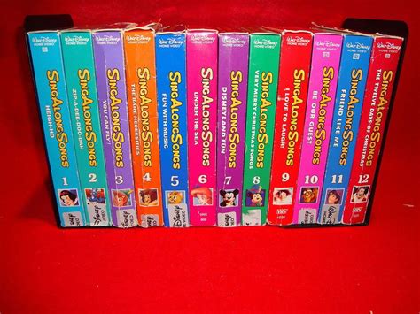 Walt Disney Sing Along Songs Vhs Tapes Song South Lot Complete Set The Best Porn Website