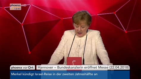 Rede Von Bundeskanzlerin Angela Merkel Auf Der Hannover Messe Am 2304