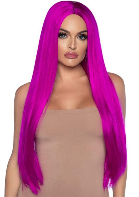 The Leg Avenue 33 Center Part Long Straight Wig Gives You Celebrity Status Hair With High