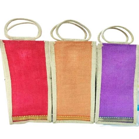 Loop Handle Plain Jute Bottle Bag Capacity L At Rs Piece In Noida