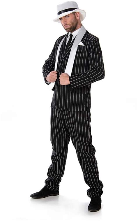 Gangster Mafia Boss Al Capone 1920s Adult Mens Fancy Dress Halloween