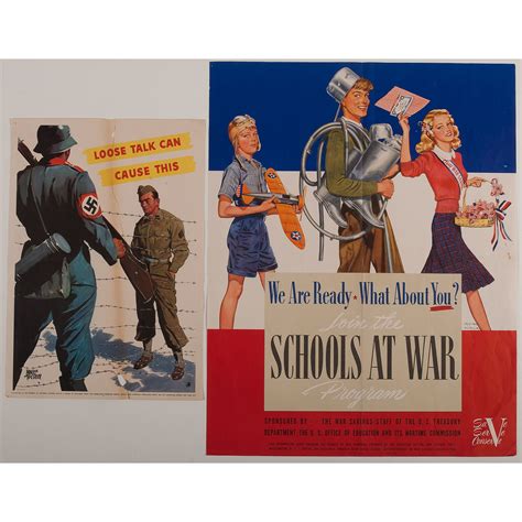 World War Ii Posters Aimed At The General Public Lot Of 6 Plus