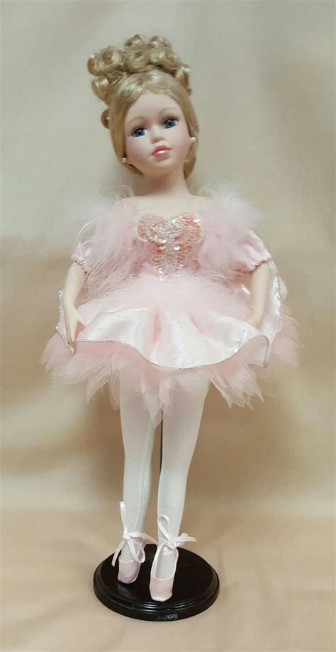 Porcelain Ballerina Doll ~ 17 Flower Girl Dresses Ballet Doll Ballerina Doll