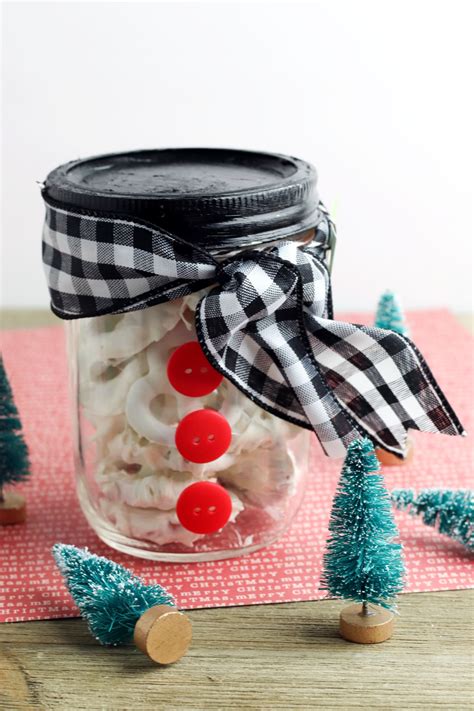 Snowman Mason Jar Craft For Diy Christmas Ts With Printable T Tags