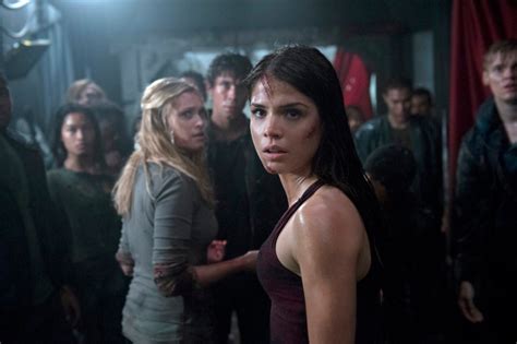 Image The 100 Clarke Bellamy Octavia Scene  The 100 Wiki Fandom Powered By Wikia