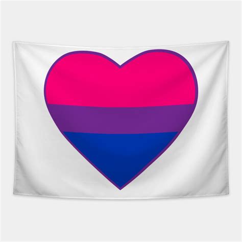 Pride Flag Heart Bisexual Pride Month Tapestry Teepublic Au