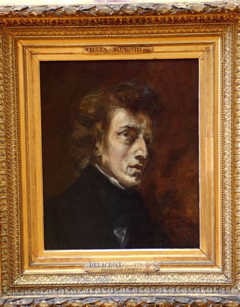 Eugène Delacroix Frédéric Chopin Vers 1838 Art Painting Oil