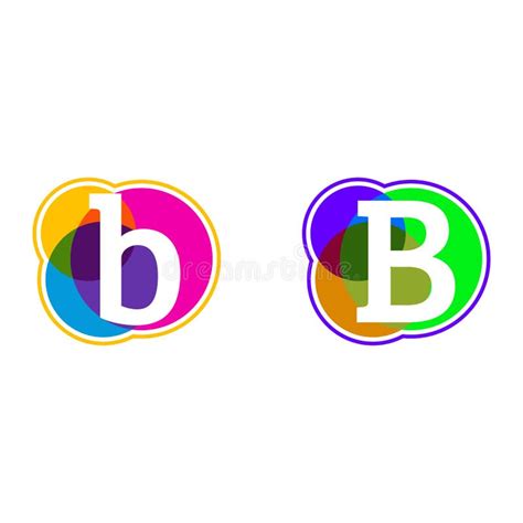 Letter B Circle Colorful Logo Stock Illustrations 767 Letter B Circle