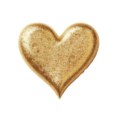 Gold Glitter Heart Outlined Gold Golden Glitter Png Transparent