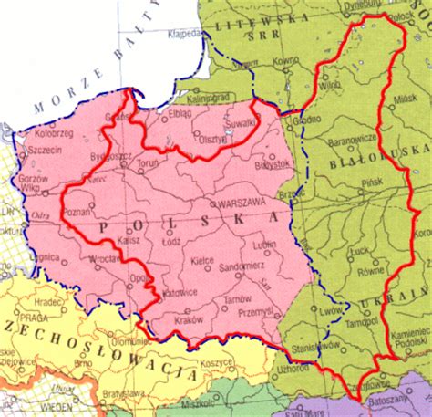 Granice Polski Po 1945 GRH KAMPINOS