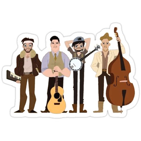 Mumford And Sons Stickers By Annie Rosenthal Redbubble
