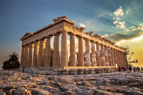 Photo Sunset At The Parthenon In Athens Greece LifePart Com