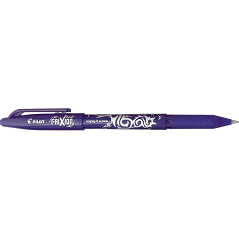 Pilot Frixion Ball Erasable Gel Stick Pens Purple Fine 07 Mm 12bx
