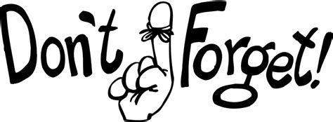 Important Clipart Don T Forget Important Don T Forget Transparent Free