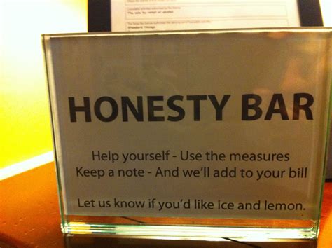 Just What You Need When Away From Home An Honesty Bar