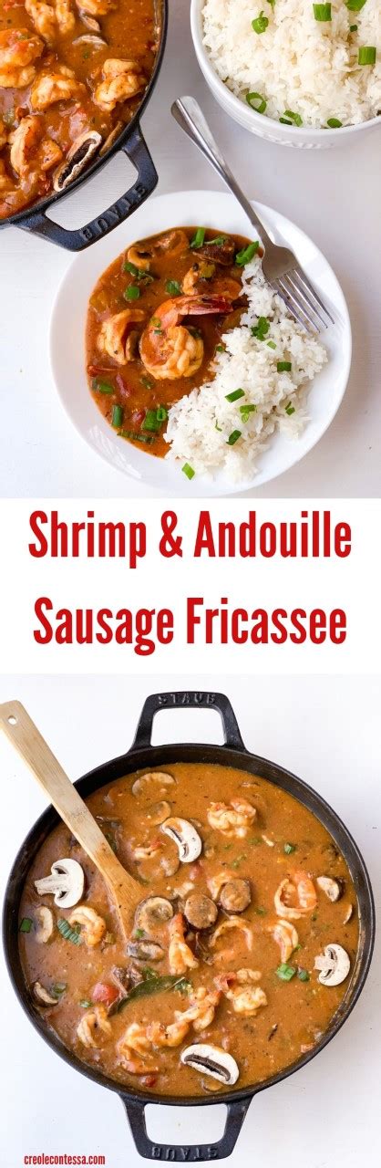 Shrimp And Andouille Sausage Fricassee Creole Contessa
